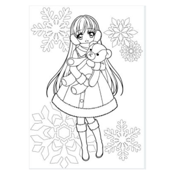 Winter Coloring Book: Winter Coloring Book For Girls a book by